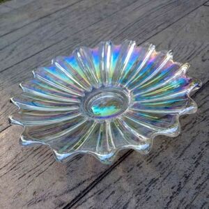 Carnival glass plater